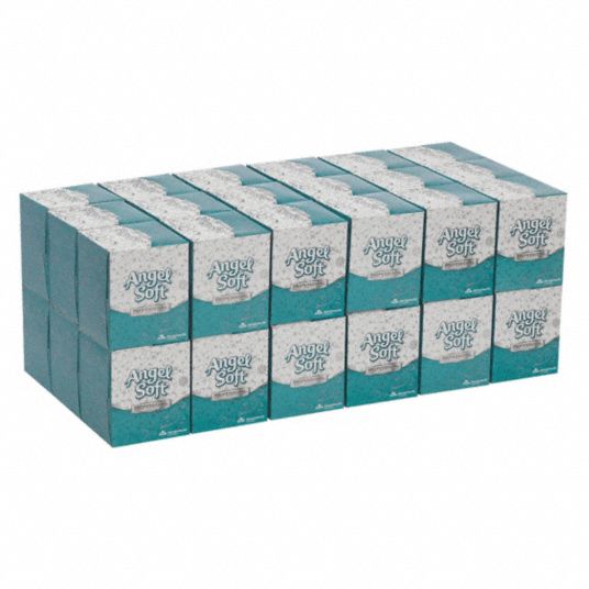 Facial Tissues Cube Box Soft White 36 Pk