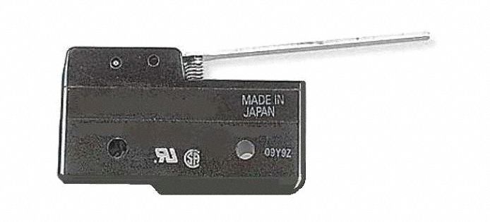 Snap Action Switch: Hinge Lever Actuator, 1NO/1NC, Solder