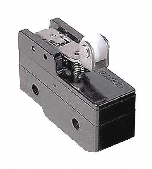 Snap Action Switch: Hinge Roller Lever Actuator, 1NO/1NC, Solder