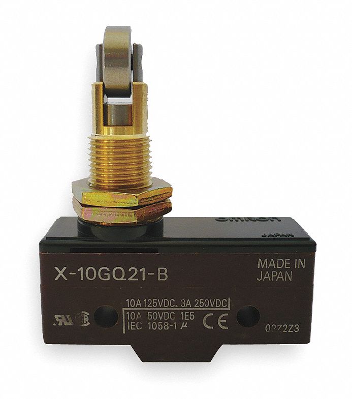 Snap Action Switch: Plunger Actuator, 1NO/1NC, Screw