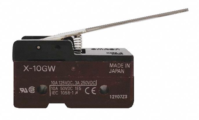 Snap Action Switch: Hinge Lever Actuator, 1NO/1NC, Solder