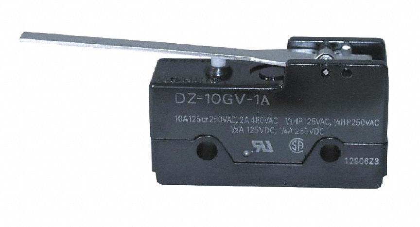 Snap Action Switch: Hinge Lever Actuator, 3NO/3NC, Solder