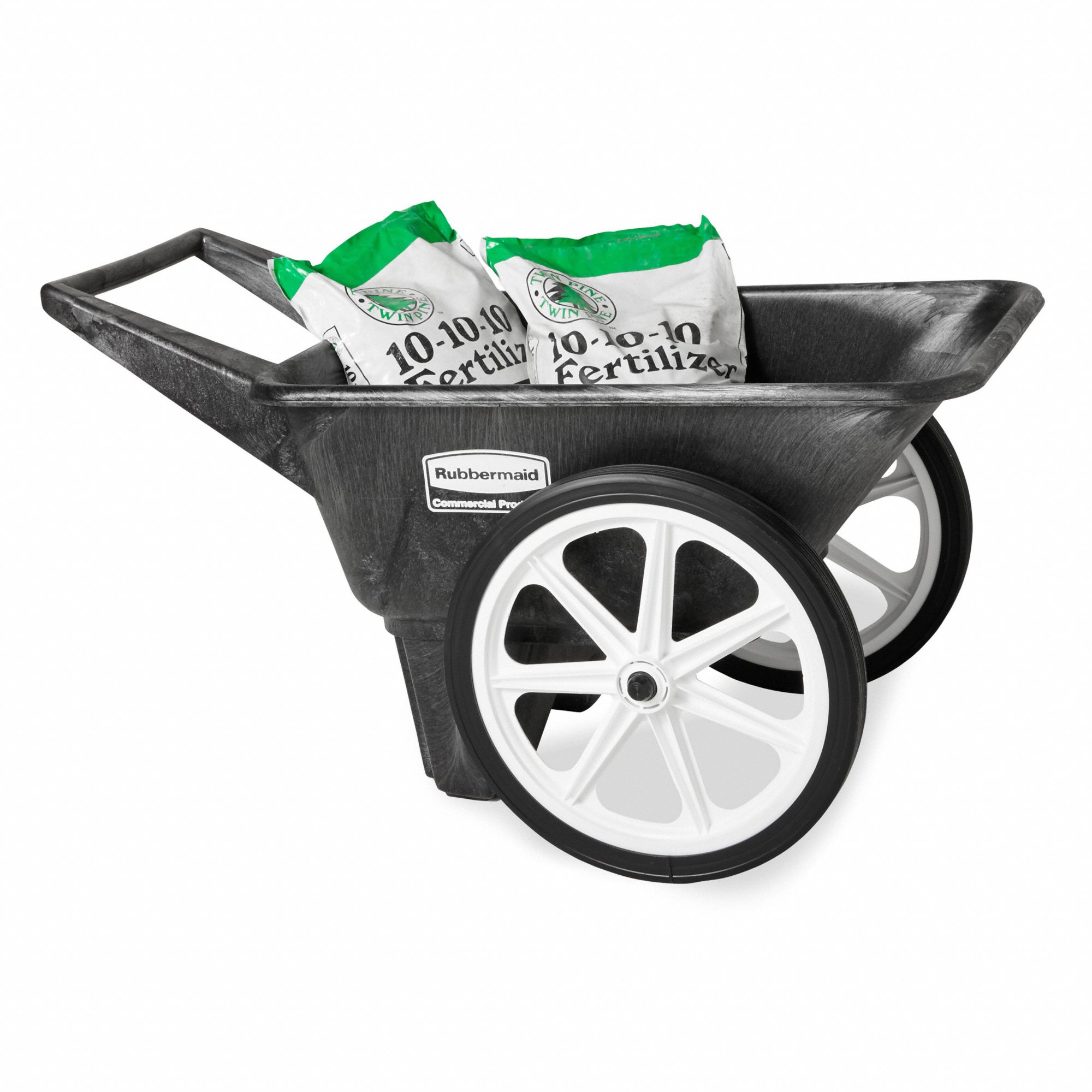 RUBBERMAID COMMERCIAL PRODUCTS Wheelbarrow 2KTD7FG565461BLA Grainger