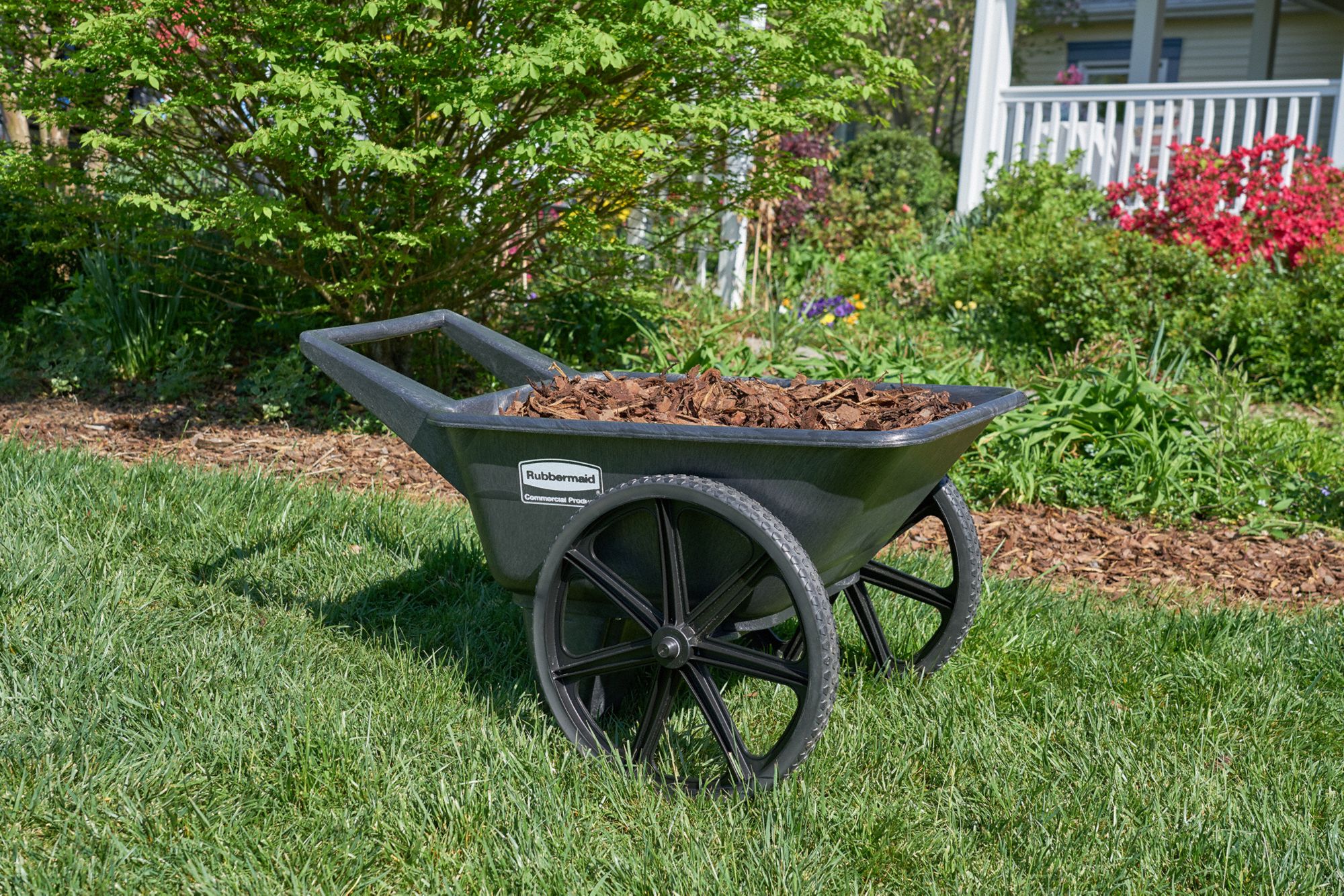 RUBBERMAID COMMERCIAL PRODUCTS Wheelbarrow 2KTD7FG565461BLA Grainger