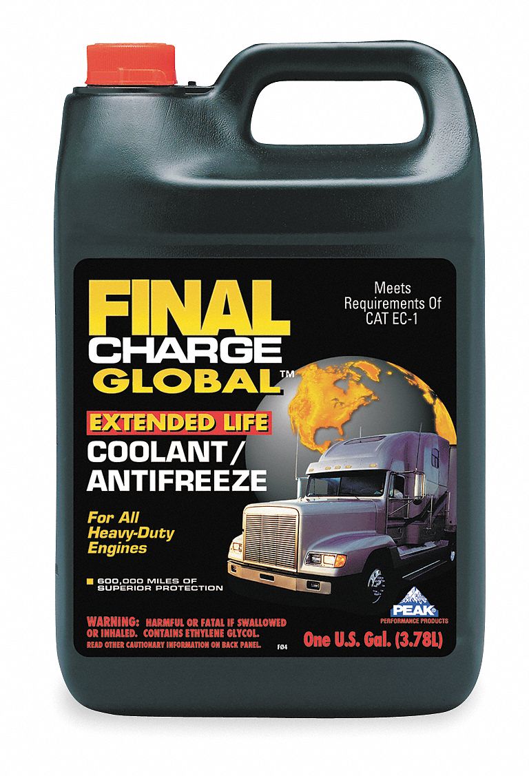 Antifreeze Coolant, 1 gal, Dilution Ratio —, 62 Freezing Point (F