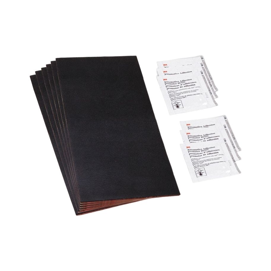 AUTO BODY REPAIR PATCH, BLACK, 8 IN L, 4 IN W, PLASTIC, EPCRA 311/312, 6 PK