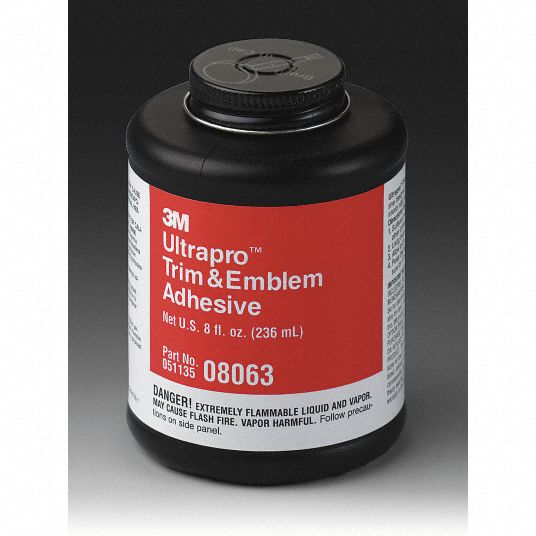 3M Trim and Emblem Adhesive, 1/2 pt 2KVC68063 Grainger