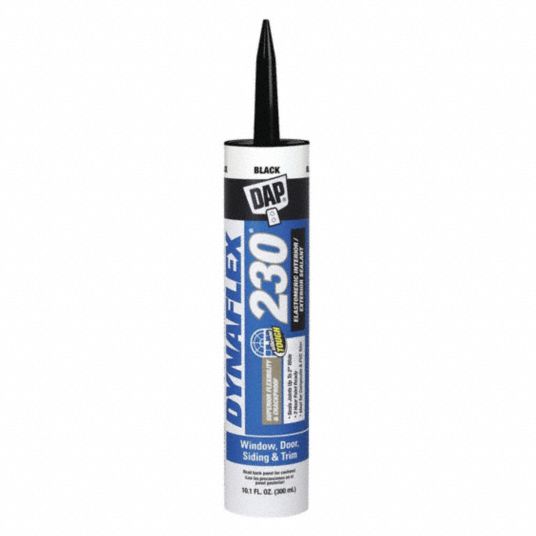 DAP Black Caulk, Acrylic, 10.1 oz Cartridge 2KVG218280 Grainger