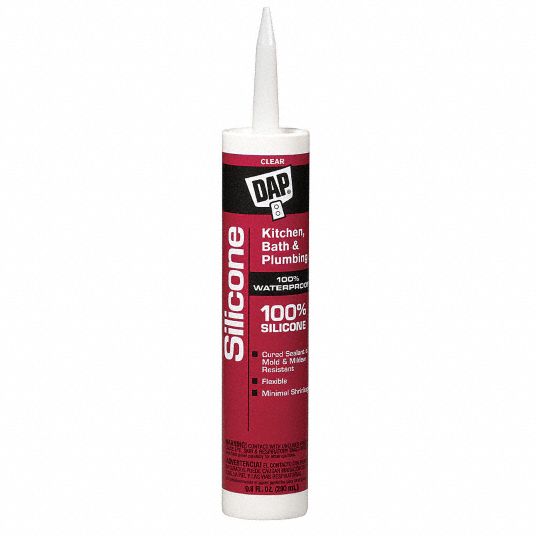 DAP, Kitchen, Bath & Plumbing, Clear, Silicone Sealant - 2KVH6|8648 ...