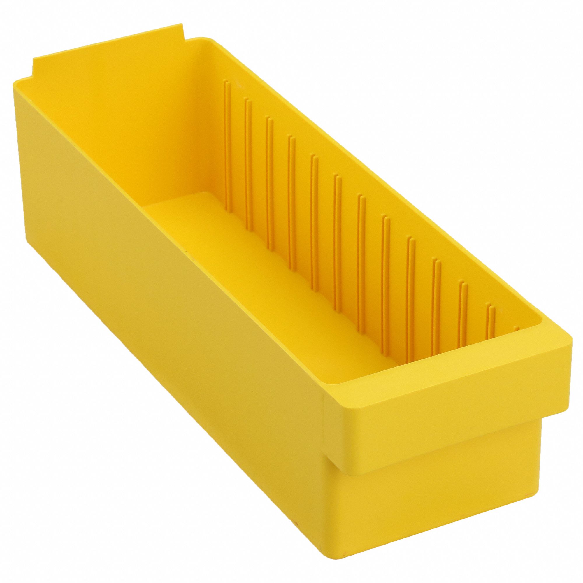 Drawer Bin: 17 3/4 in Overall Lg, 5 5/8 in x 4 5/8 in, Yellow, 0 Dividers