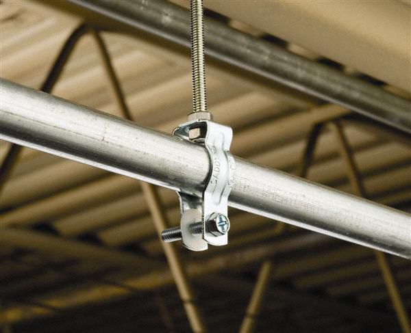 CONDUIT AND CABLE HANGER, SCREW-ON, GALVANIZED, ½ IN TRADE SIZE, ½ IN, CD0B