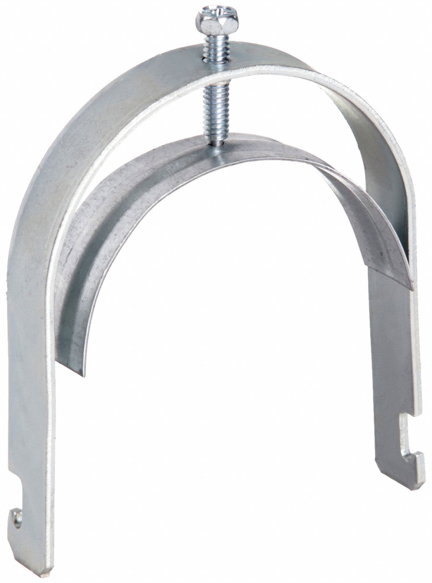 Strut Clamp: Steel, Electroplated, 3 in Conduit Trade Size