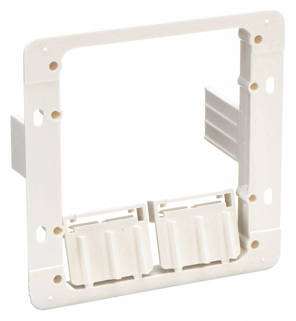 COMMUNICATION MOUNTING BRACKET, LOW-VOLT MOUNTING PLATE, ACRYLONITRILE BUTADIENE STYRENE