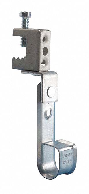 J-HOOK CLAMP, ¾ IN MAX BUNDLE, 48 LB MAX. LOAD CAPACITY, GALVANIZED STEEL