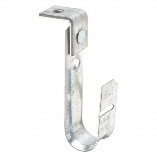 NVENT CADDY, 3/4 in Max. Bundle Dia., 48 lb Max. Load Capacity, J-Hook  Angle Bracket - 2KXF2