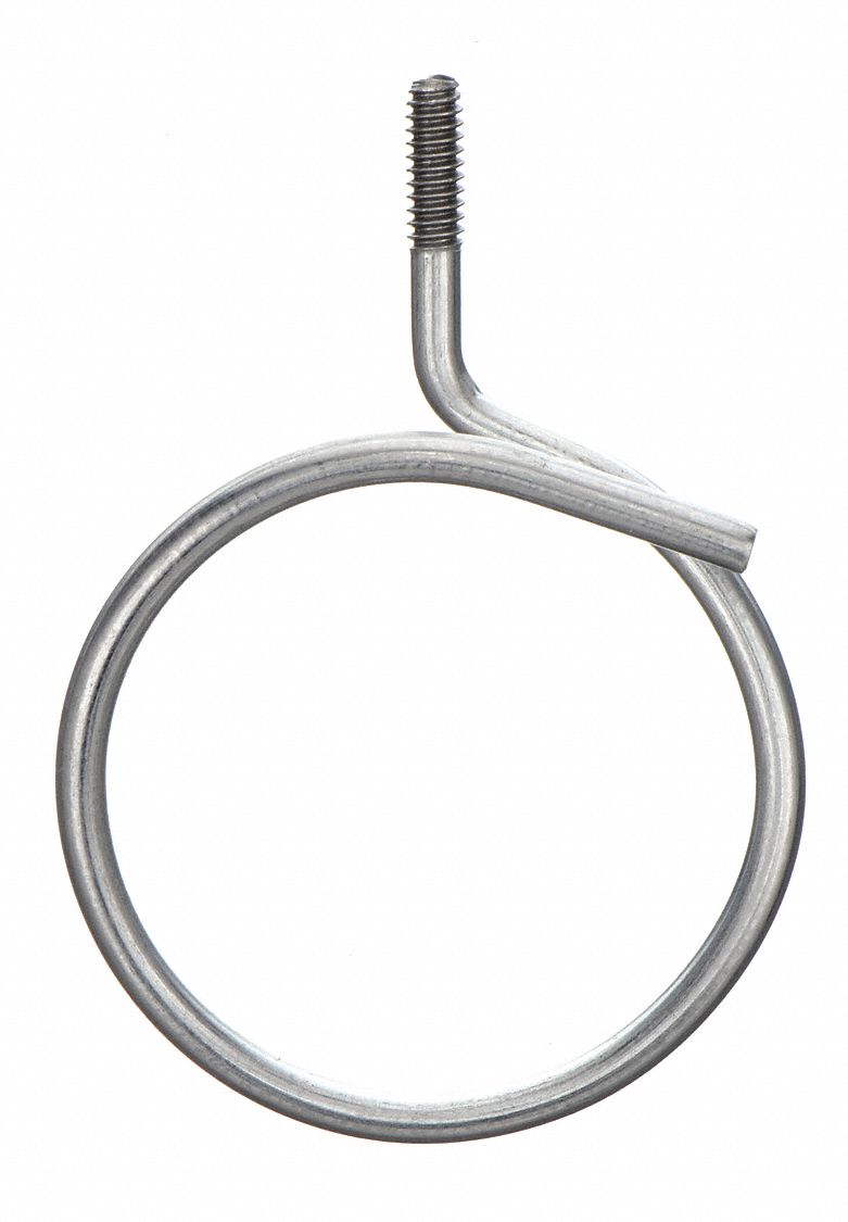 BRIDLE RING, GALVANIZED STEEL, 1¼ IN TRADE SIZE/WIRE RANGE, #10-24 THREAD SIZE