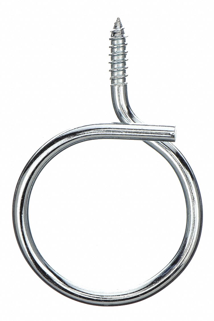 BRIDLE RING, GALVANIZED STEEL, 1¼ IN TRADE SIZE/WIRE RANGE, #14 THREAD SIZE