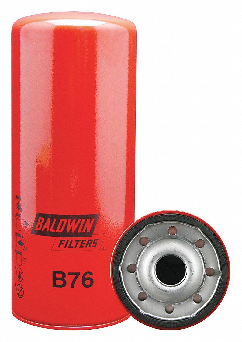 BALDWIN FILTERS B76 Spin-On,1-1/8