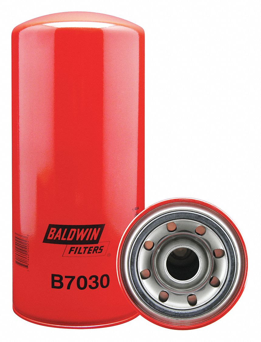 BALDWIN FILTERS SpinOn Oil Filter, Length 12 3/32 in, Outside Dia. 5