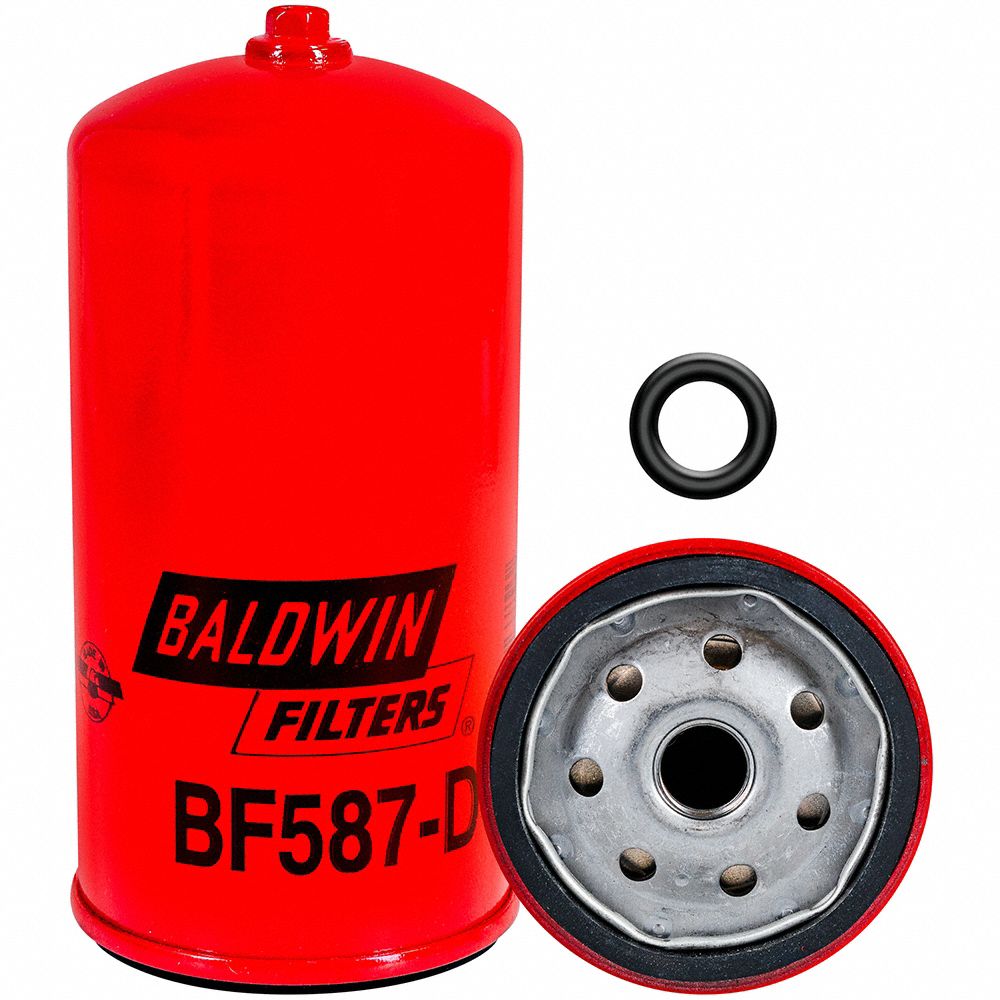 BALDWIN FILTERS, Spin-On, 3 1/16 in Outside Dia, Fuel Filter - 2KYB6 ...