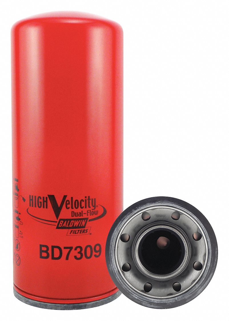 BALDWIN FILTERS SpinOn Oil Filter, Length 11 13/32 in, Outside Dia