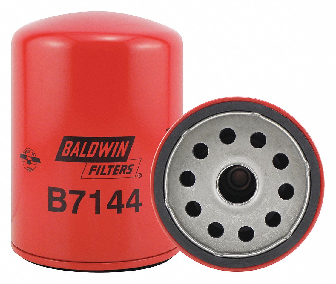 BALDWIN FILTERS SpinOn Oil Filter, Length 5 27/32 in, Outside Dia. 4 1/4 in, Micron Rating