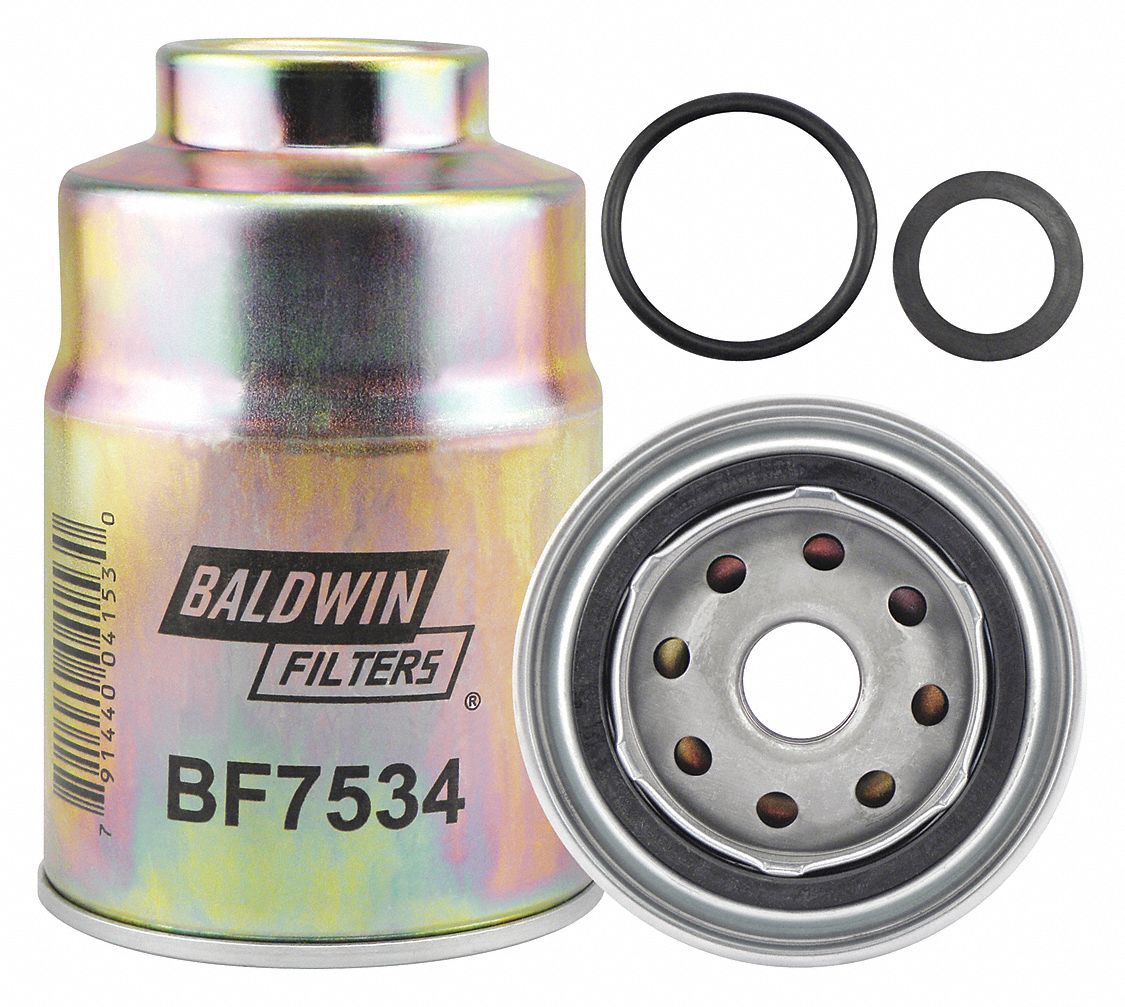 BALDWIN FILTERS Fuel Filter, SpinOn Filter Design 2KZD6BF7534