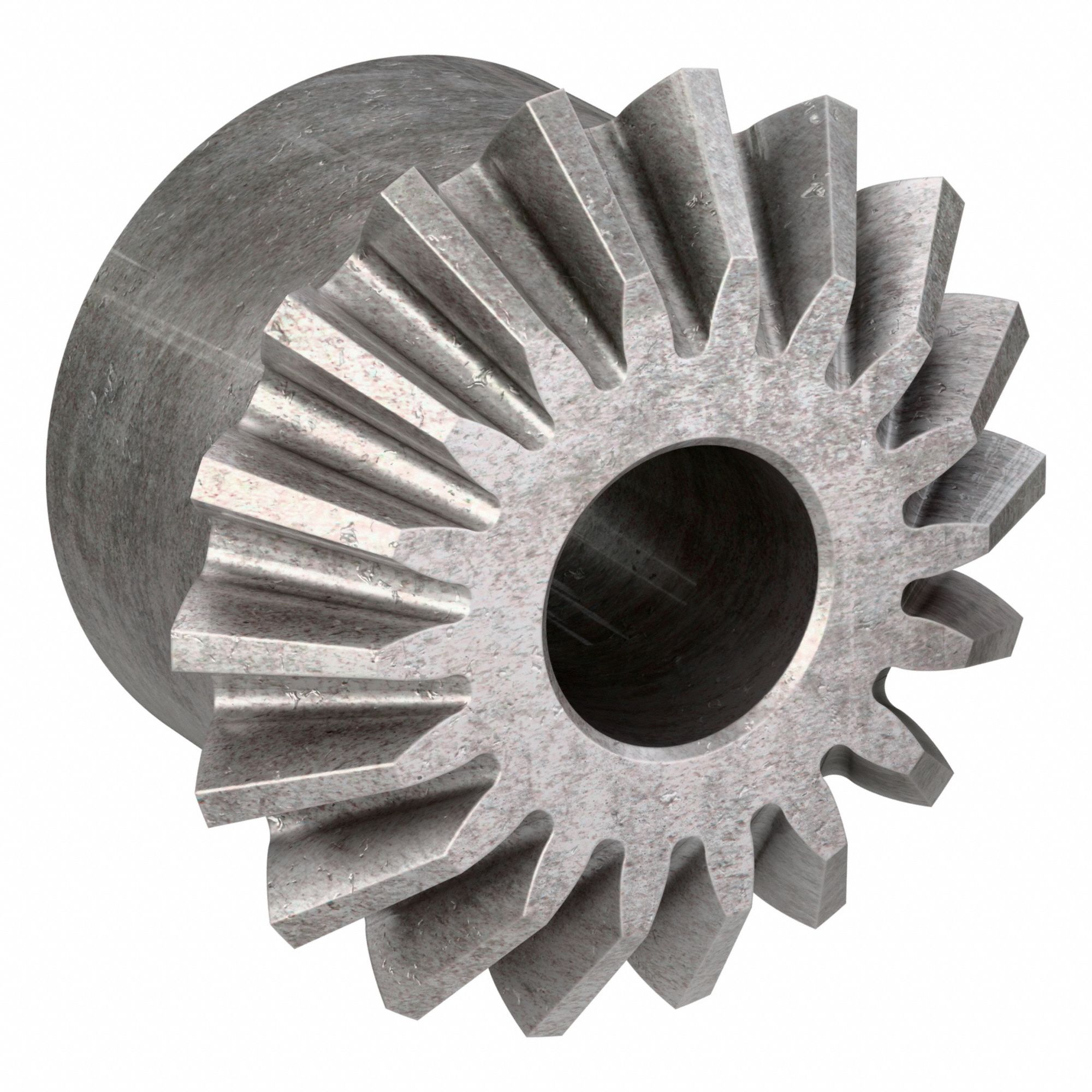 Miter Gear: Dia. Pitch 12, Steel, 20 Pressure Angle, 18 Teeth, 1/2 in Bore Dia