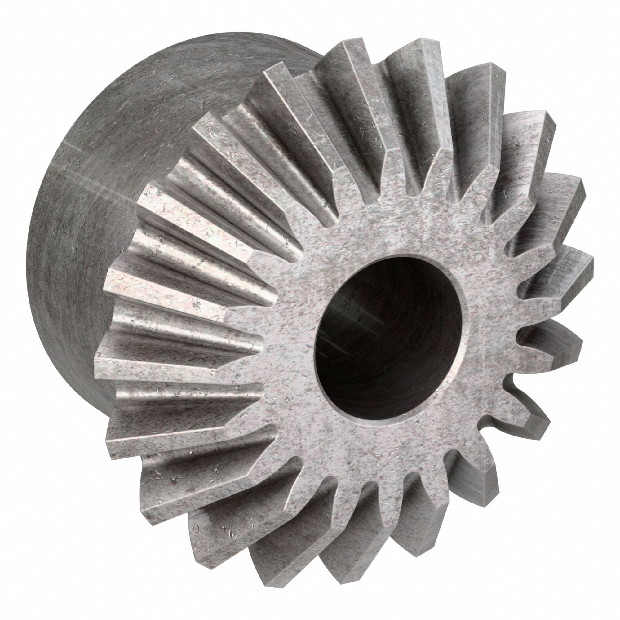 Miter Gear: Dia. Pitch 10, Steel, 20 Pressure Angle, 20 Teeth, 5/8 in Bore Dia