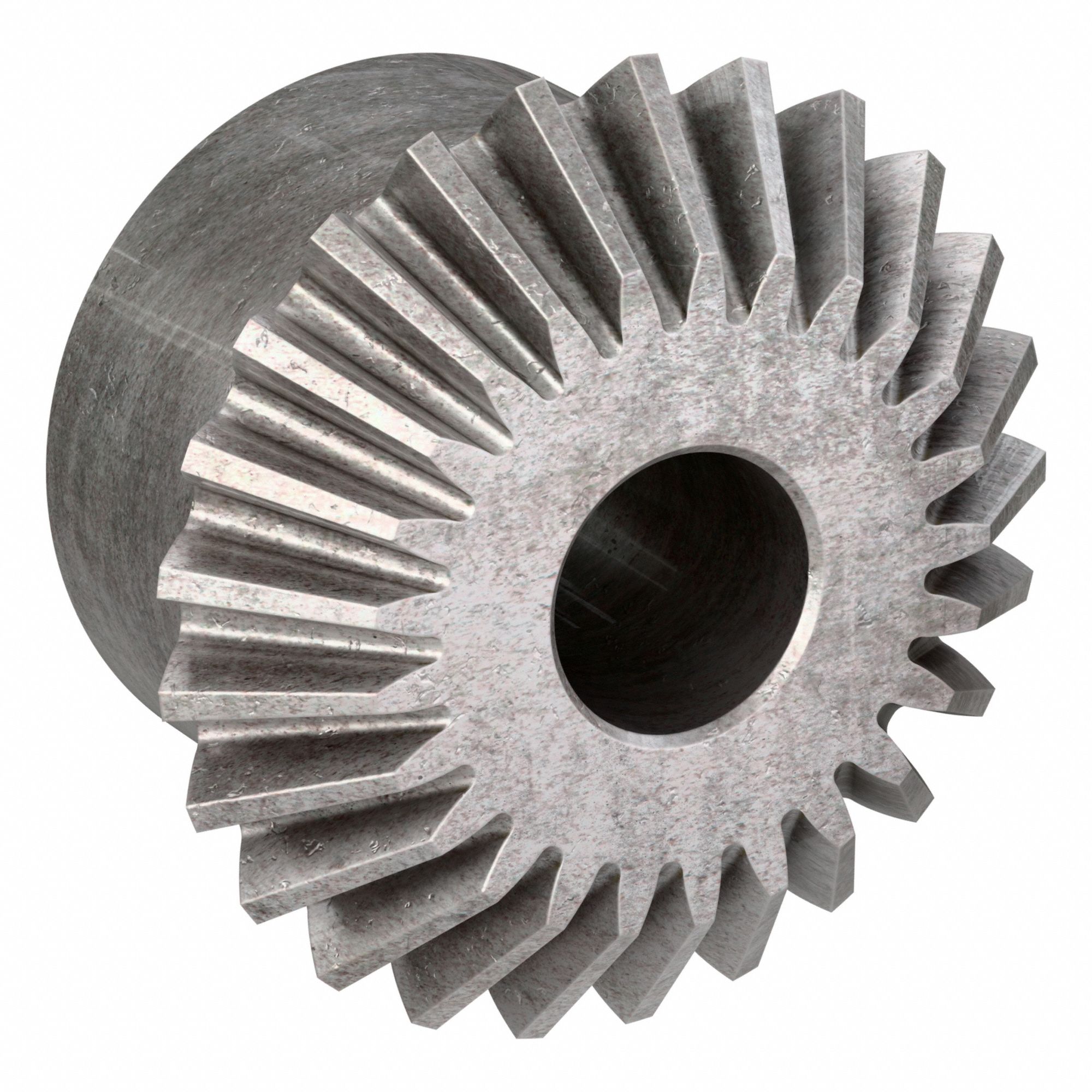 Miter Gear: Dia. Pitch 10, Steel, 20 Pressure Angle, 25 Teeth, 3/4 in Bore Dia