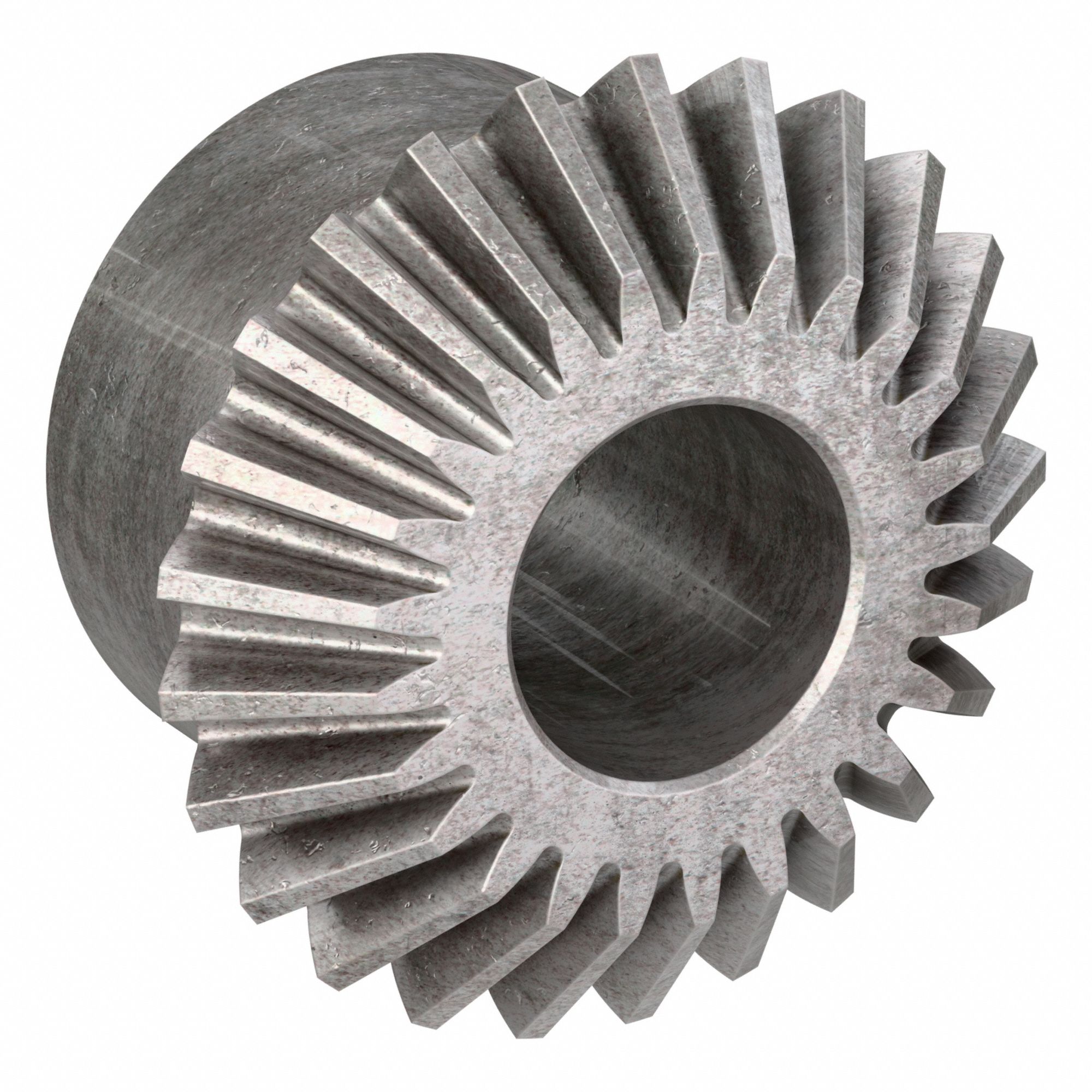 Miter Gear: Dia. Pitch 10, Steel, 20 Pressure Angle, 25 Teeth, 1 in Bore Dia