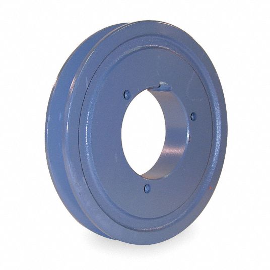 GRAINGER APPROVED Split Taper Bushed Bore Standard VBelt Pulley, For V