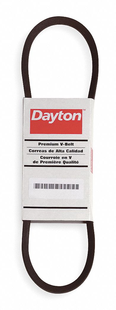 DAYTON Cogged V-Belt: 5VX1080, 108 in Outside Lg, 5/8 in Top Wd, 17/32 in  Thick