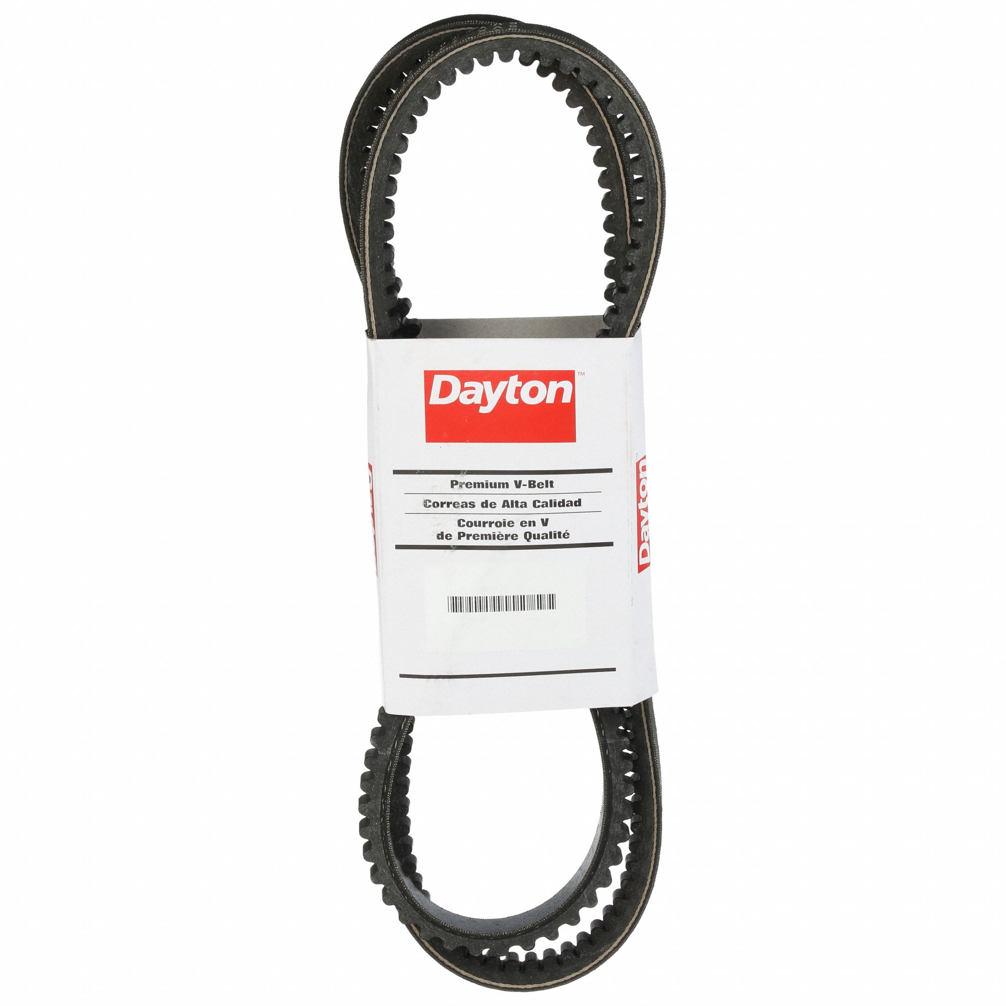 DAYTON Cogged V-Belt: 5VX850, 85 in Outside Lg, 0.625 in Top Wd, 17/32 in  Thick