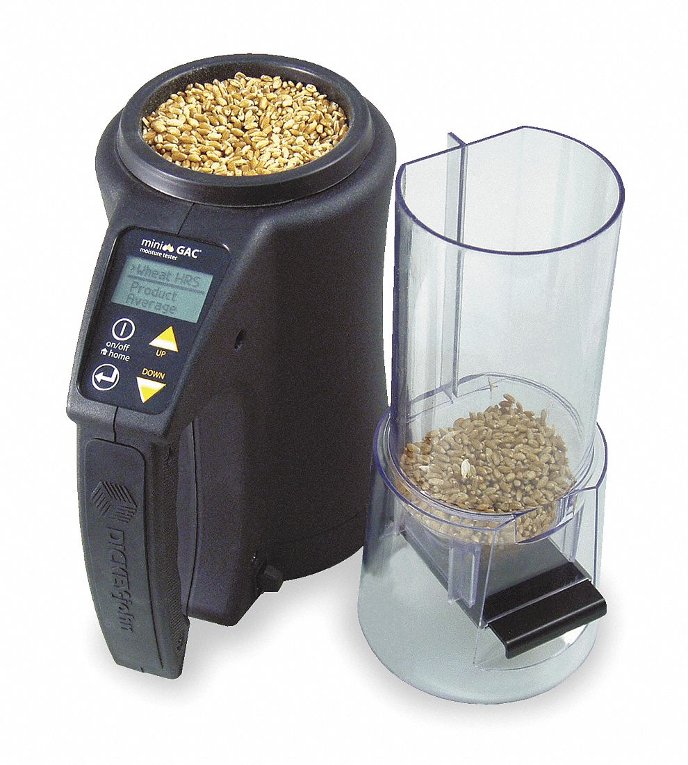 DICKEYJOHN Grain Moisture Tester, 5 to 45, Grain Dependent, Handheld