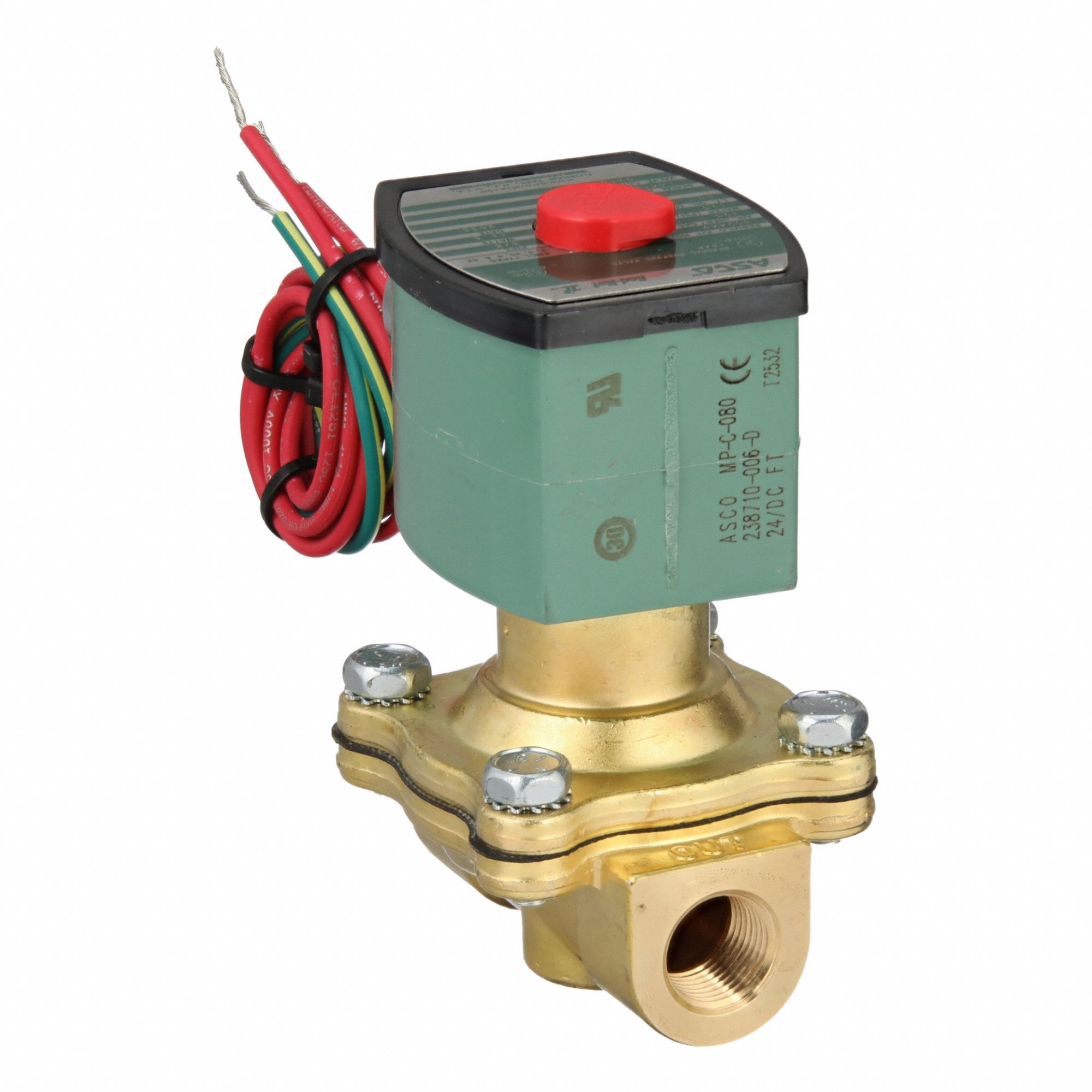 REDHAT, 2-Way, Normally Open, Solenoid Valve - 2LBH6|8210G033 - Grainger