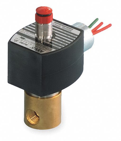 SOLENOID VALVE: 3-WAY, CONFIGURABLE, ¼ IN PIPE SIZE, 12V DC, EXPLOSION PROOF/WATERTIGHT