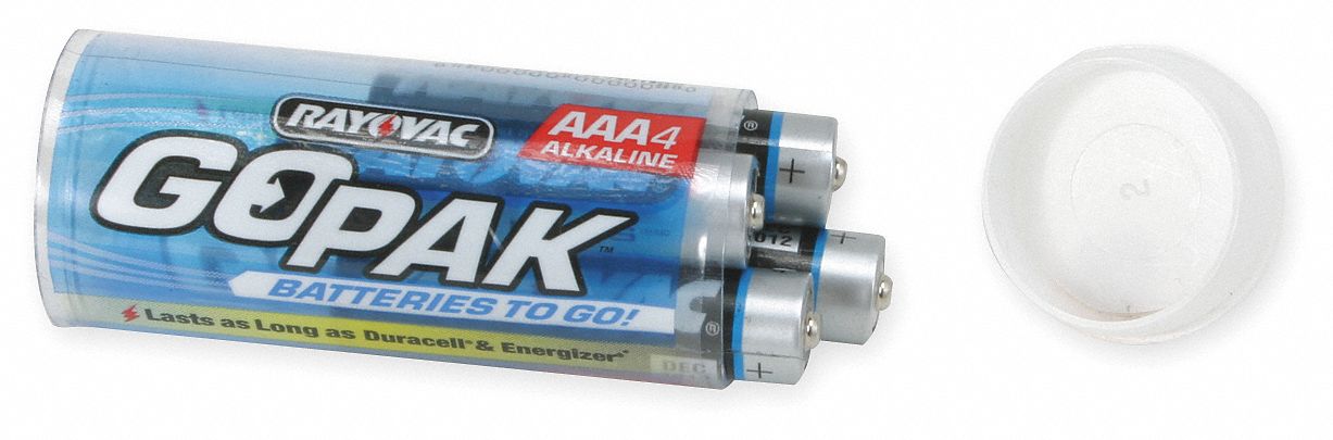 Rayovac Battery Alkaline 1 5v Dc Pk 4 2lbk1 4 4gostr Grainger