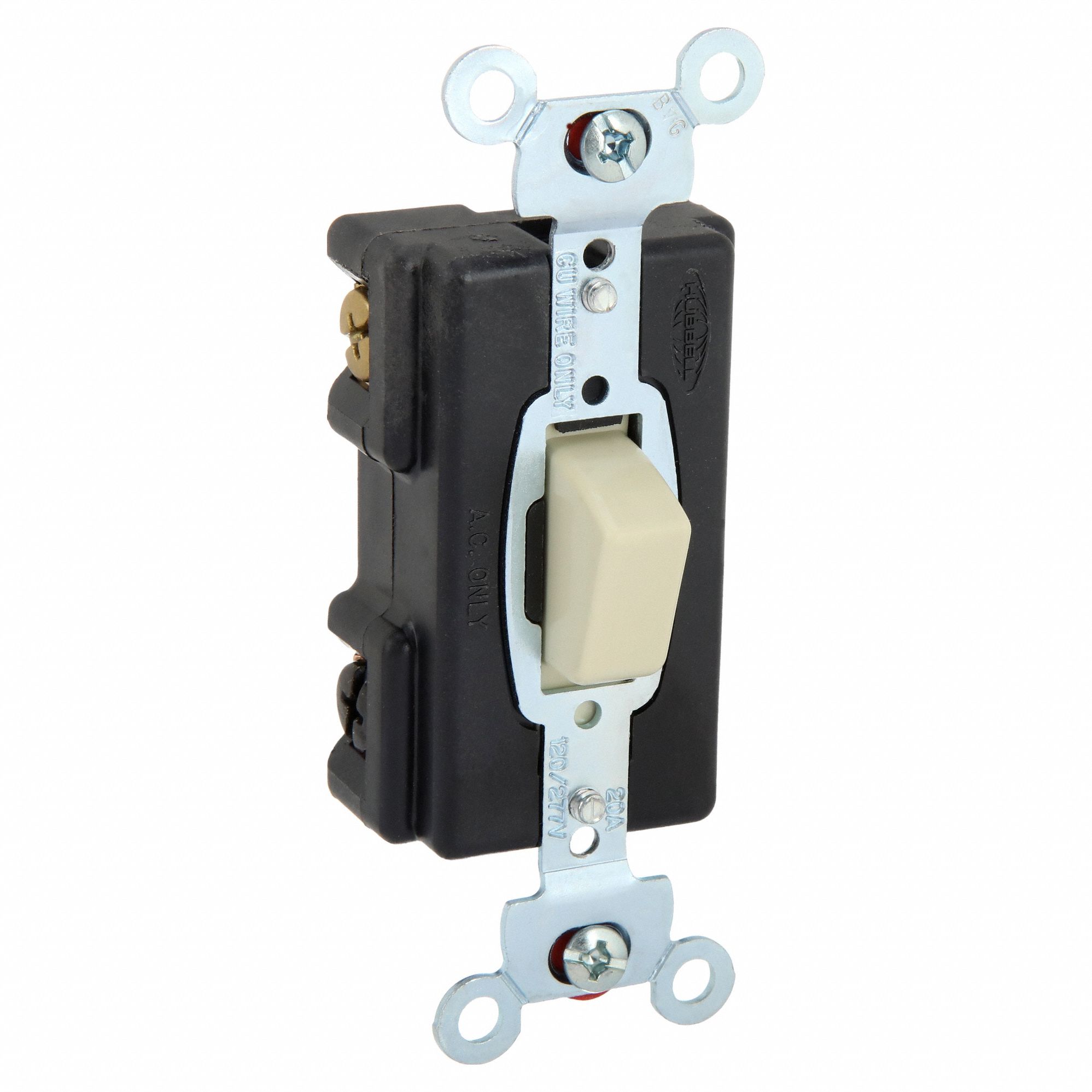 Push Button Switch, 3Way, Wall Switch 2LBU6HBL1283I Grainger