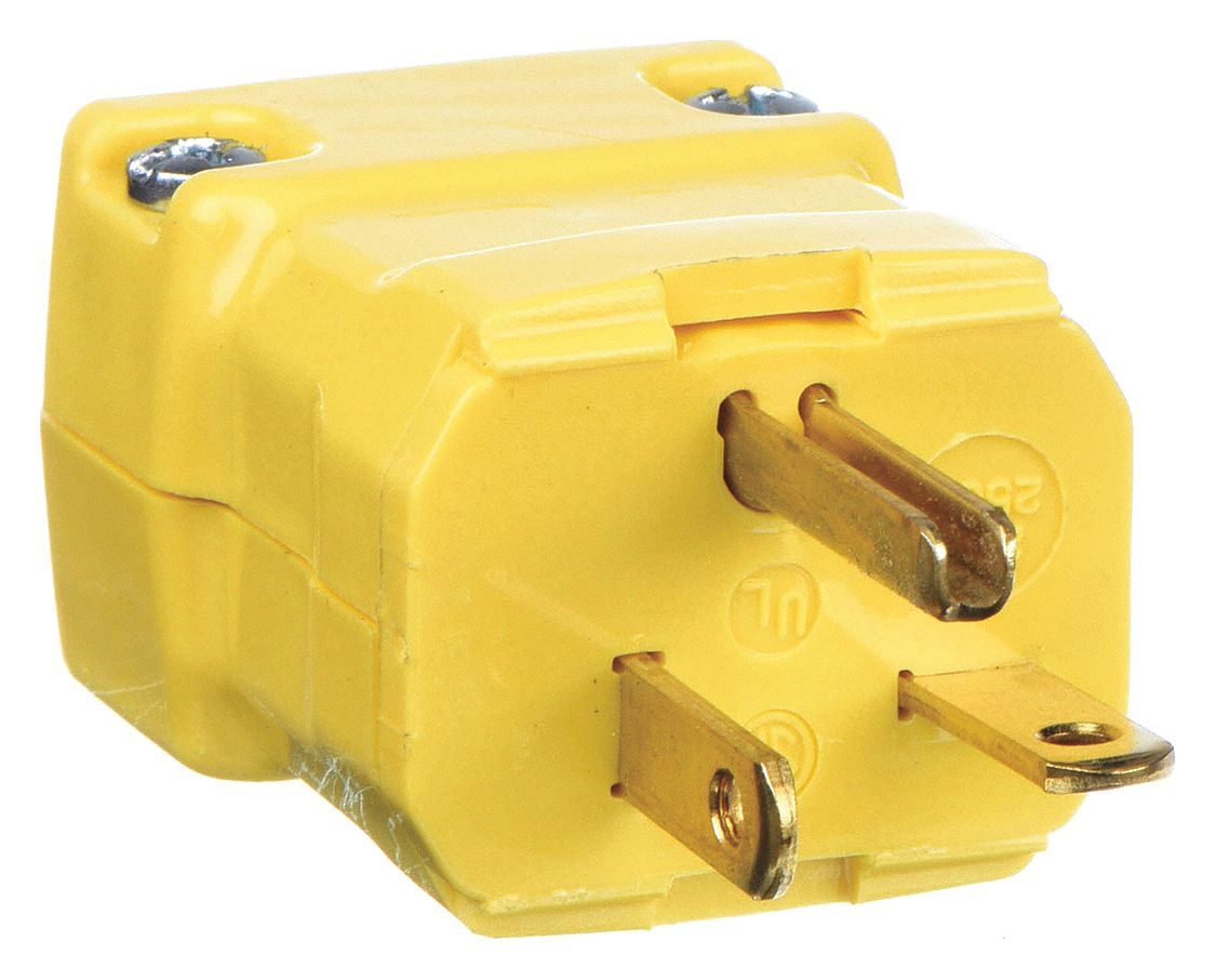 620P, 20 A, Straight Blade Plug 2LBW6HBL5464VY Grainger