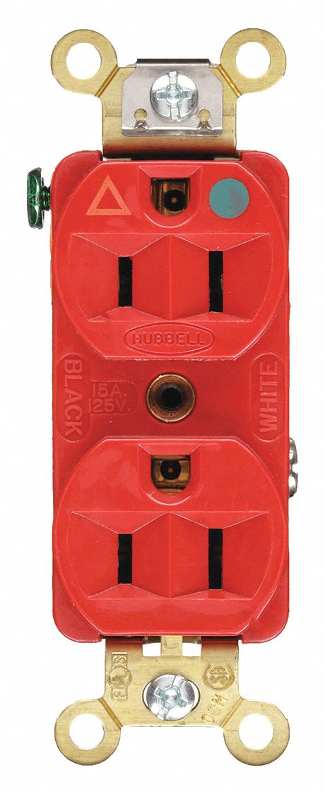 PRISE DOUBLE,TI,HOSP,15A,125V,5-15R,RG