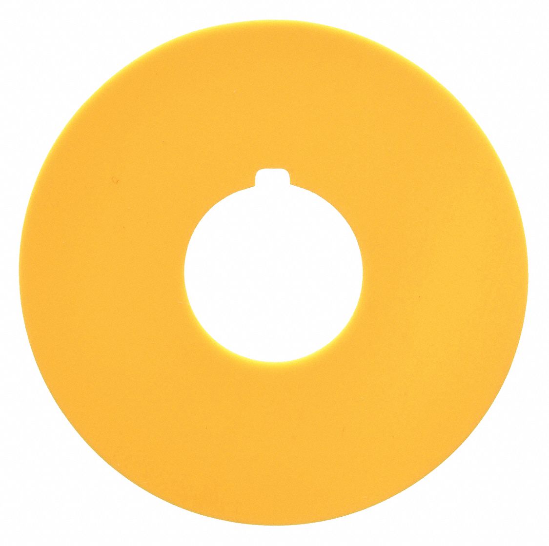 Legend Plate,  Yellow/Yellow,  Round