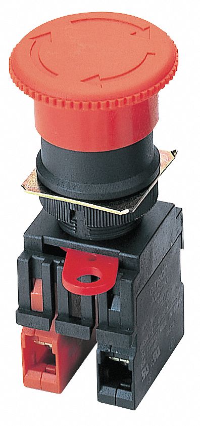 OMRON STI Illuminated Emergency Stop Push Button, 22 mm, Maintained ...