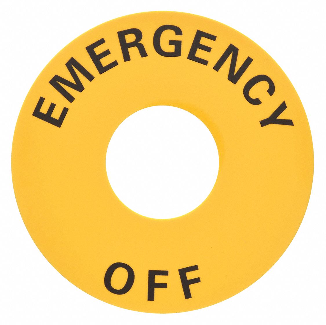 Legend Plate: 22 mm Panel Mounting Size, Round, 2 3/8 in Overall Dia, For Series A22