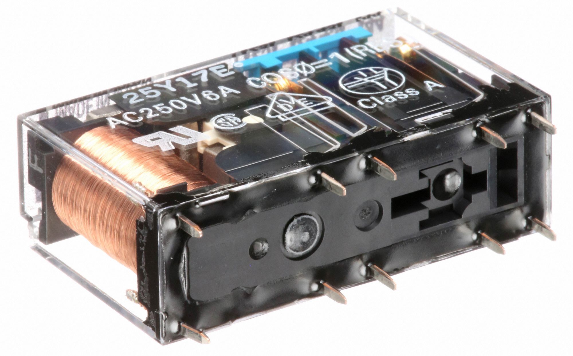 OMRON STI Force Guided Relay, 24V DC, 10 Pins, 6A 250V, 6A 30V