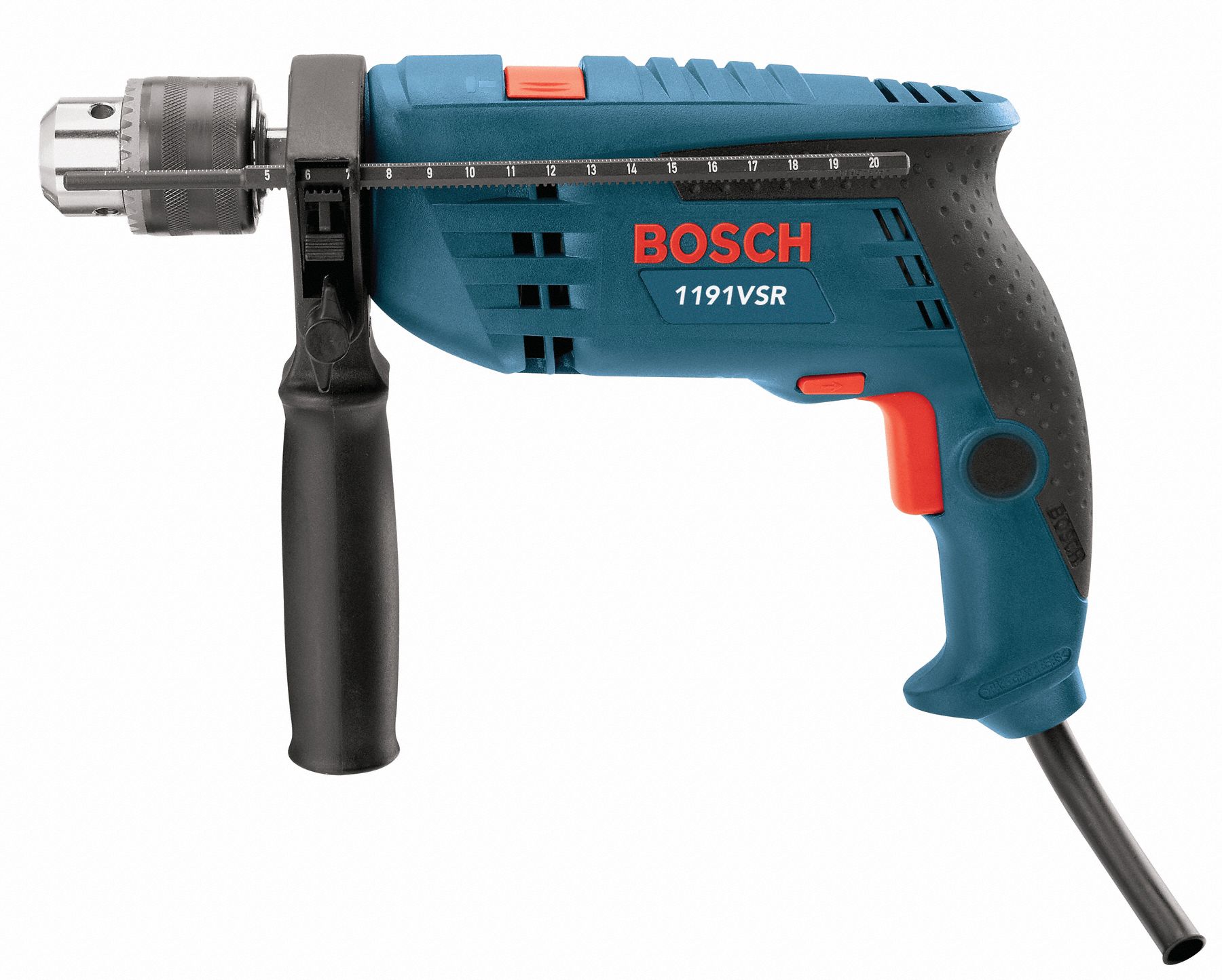 BOSCH Hammer Drill Kit, 1/2", 7.0A, 048, 000bpm 2LDB11191VSRK