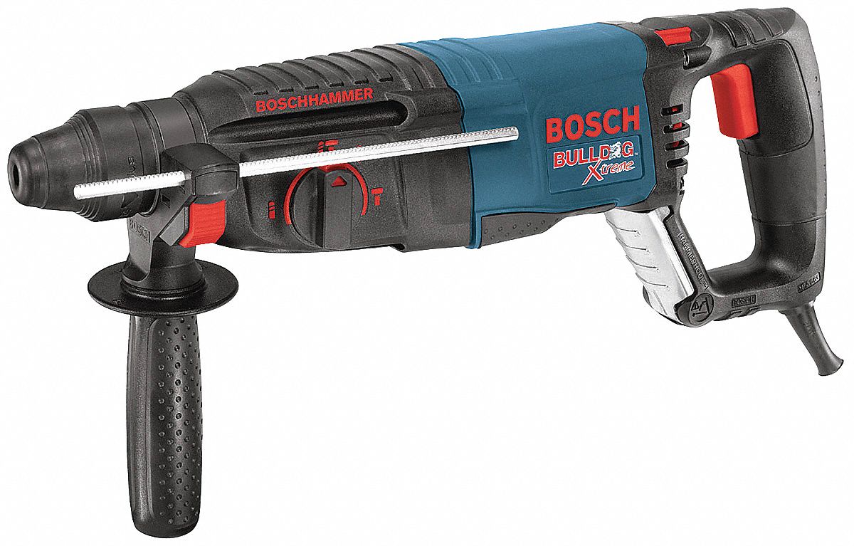 Bosch Sds Plus Rotary Hammer Kit 7 5 Amps 0 To 5800 Blows Per