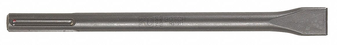 CHISEL BIT, 1 IN HEAD W, 12 IN LENGTH, 45/64 IN SHANK DIAMETER, SDS MAX