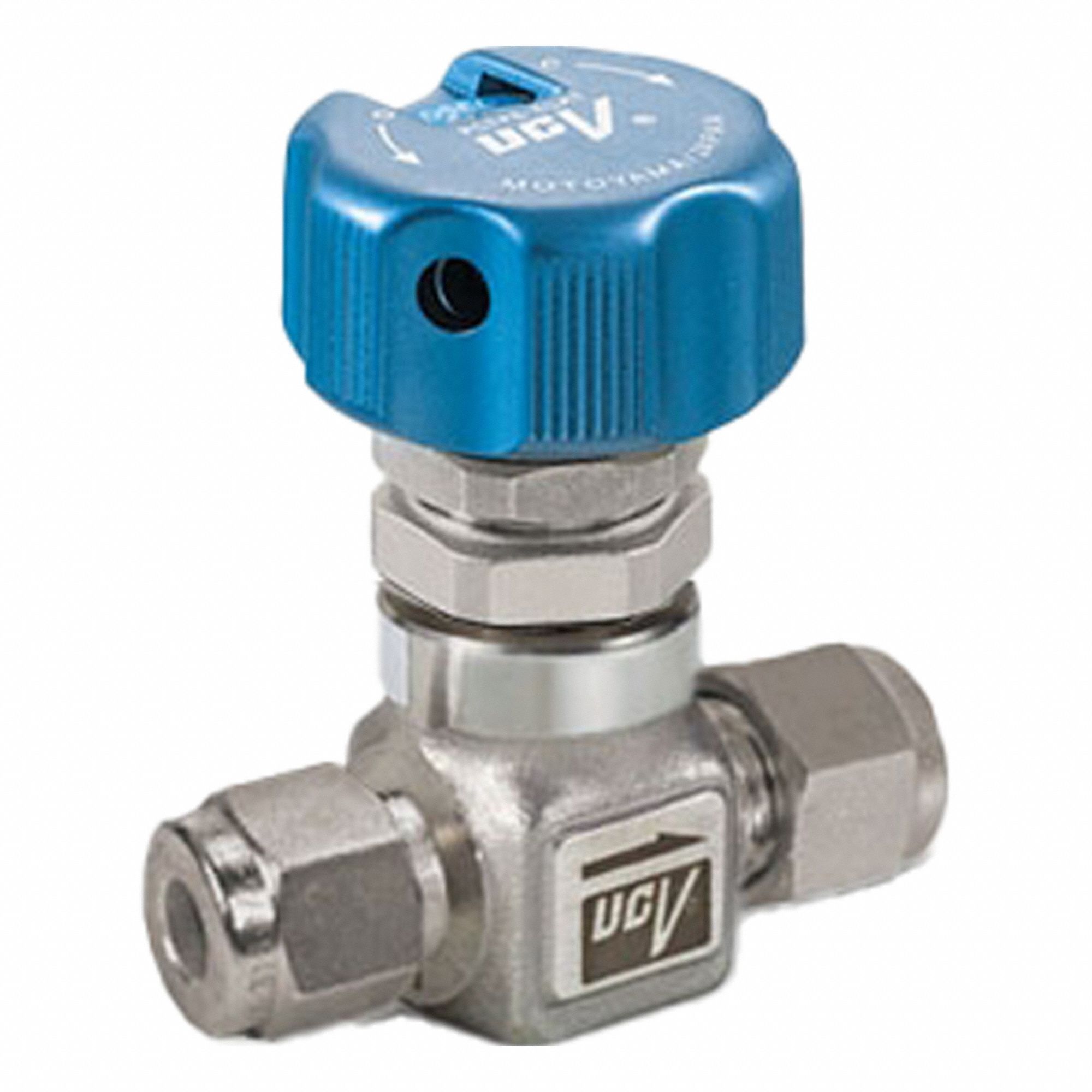 Ultra High Purity Diaphragm Valve: 1/2 in, 316L Stainless Steel, Compression x Compression