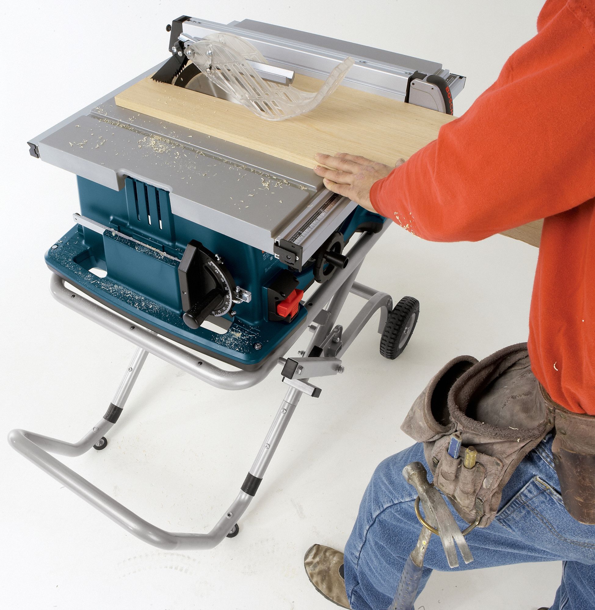 BOSCH Table Saw, Rolling Stand Type, 10 in Blade Dia., 5/8 in Arbor